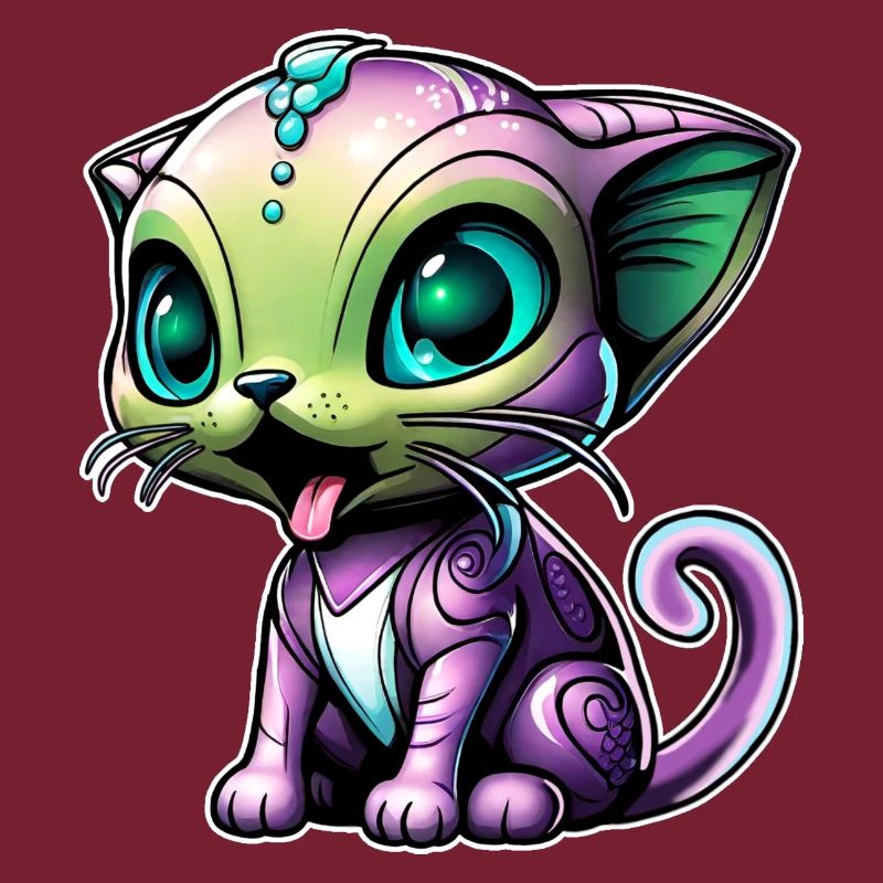 Cute Alien Cat