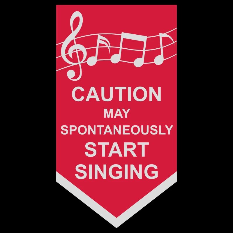 may spontaneously start singing