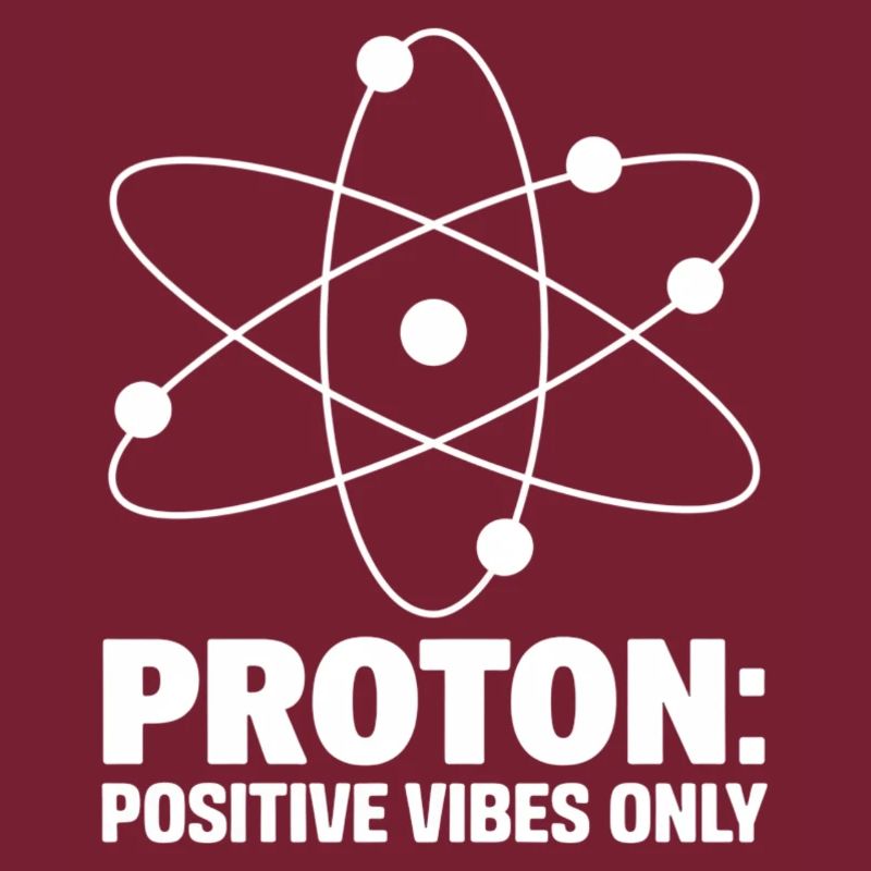 Proton Positive Vibes Atom Design