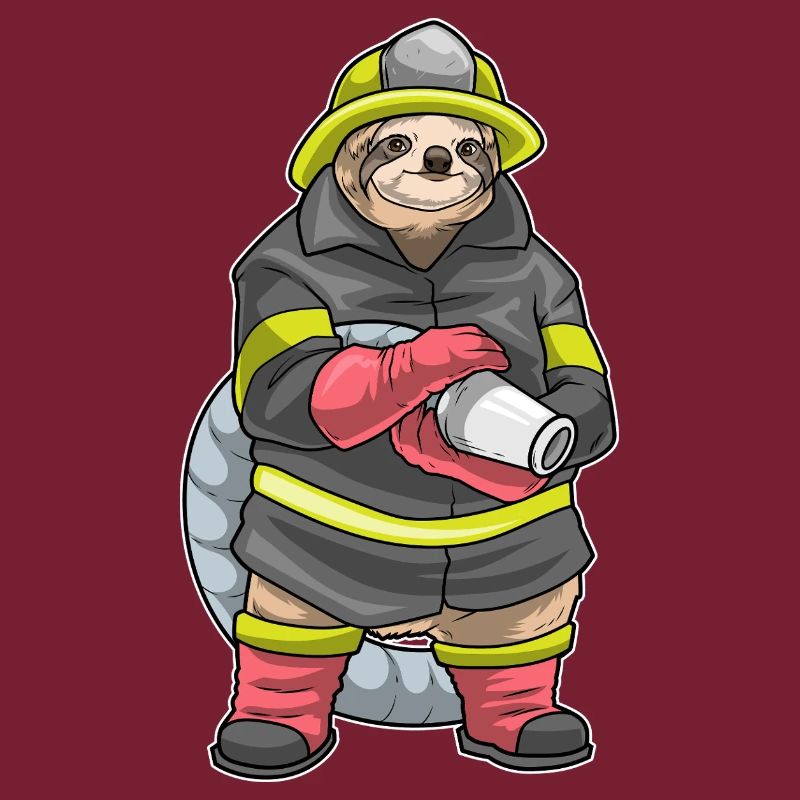 Sloth Firefighter Fire Extinguisher