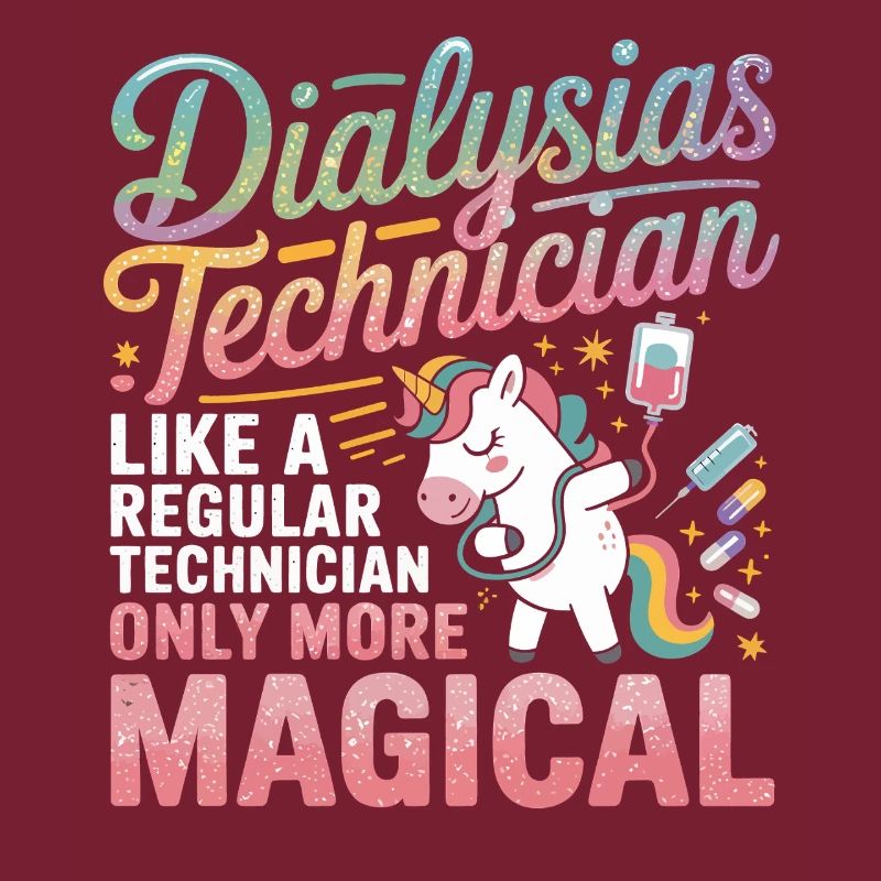 Magischer Dialyse-Techniker Unicorn
