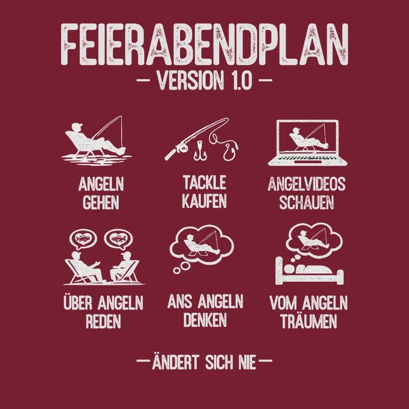 Angeln Geschenk Mann Angler Feierabendplan