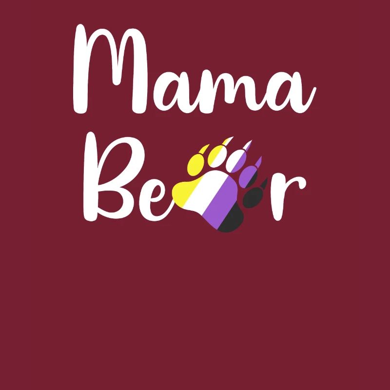 Non-Binary Mama Bear LGBTQ Mom Non-Binary Enby