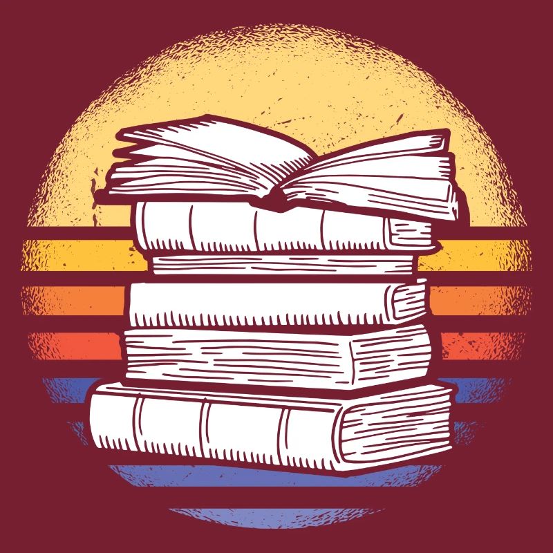 Reader Retro Sunset Reading