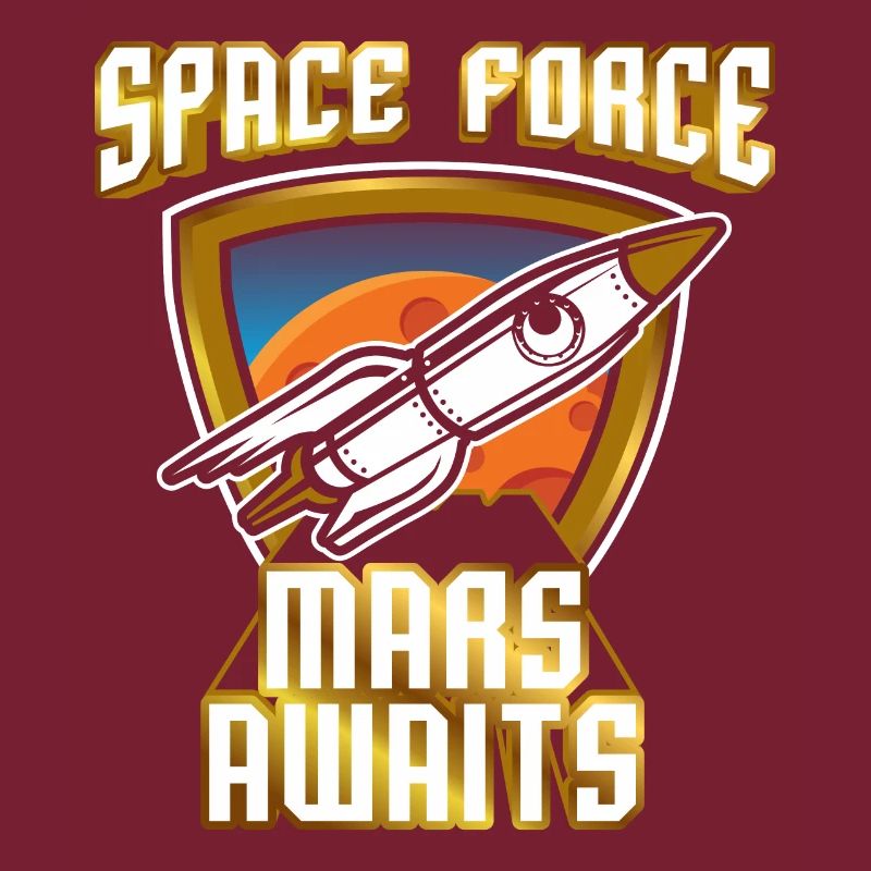 US Space Force Vintage Art Colonize Conquer Mars
