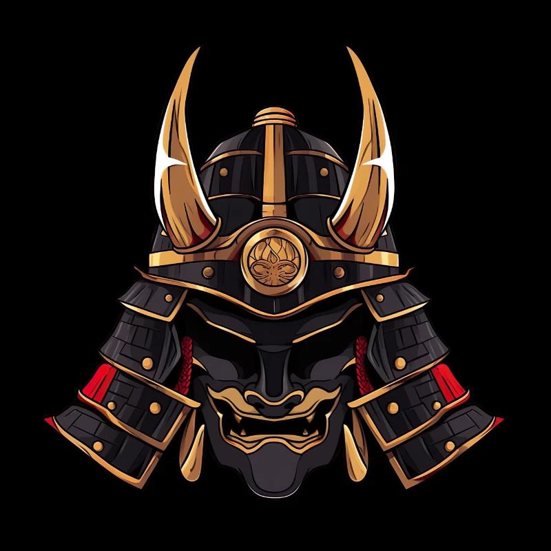 Samurai Helmet - Anime Shirt
