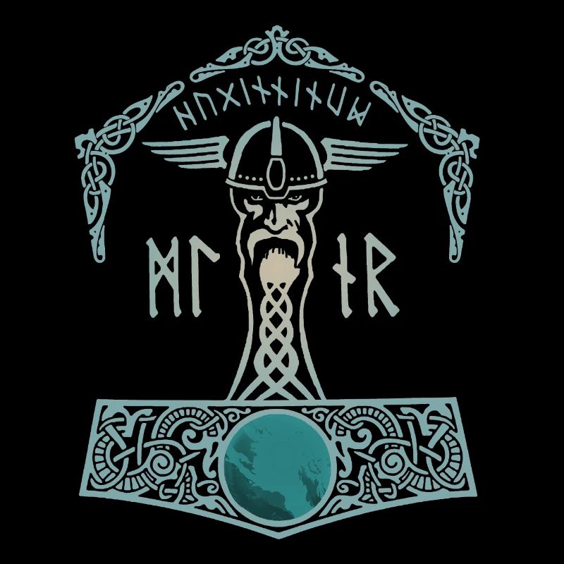 Thor Hammer Mjölnir Walhalla Wikinger Männer