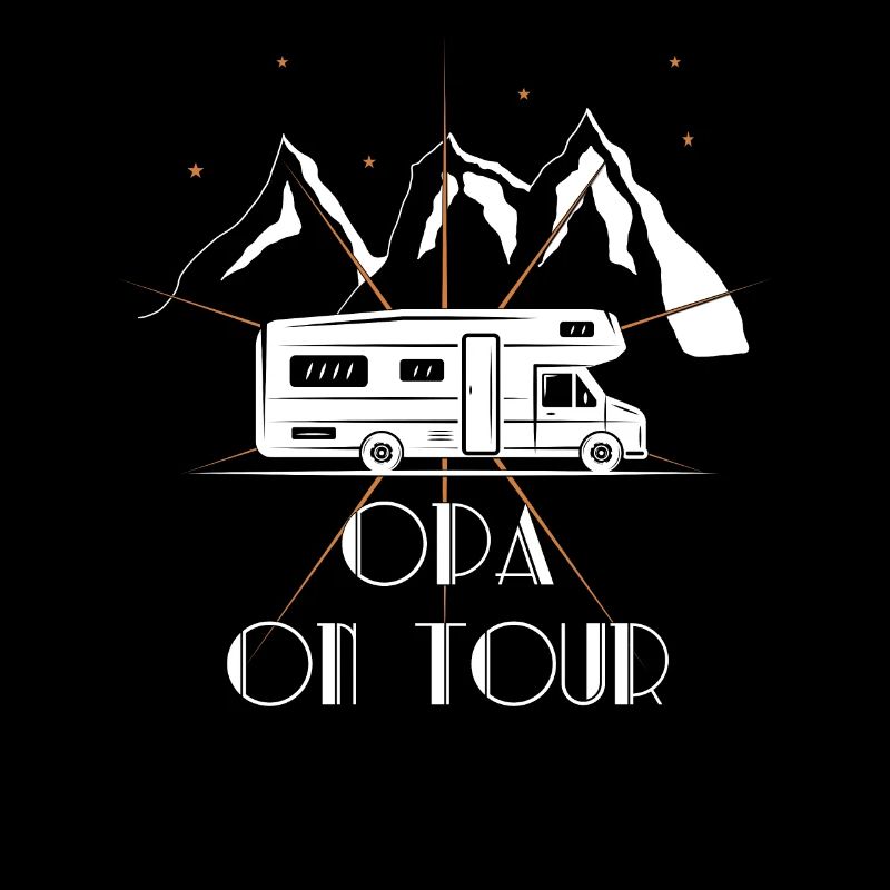 Camping Tour Wohnwagen Camper Opa