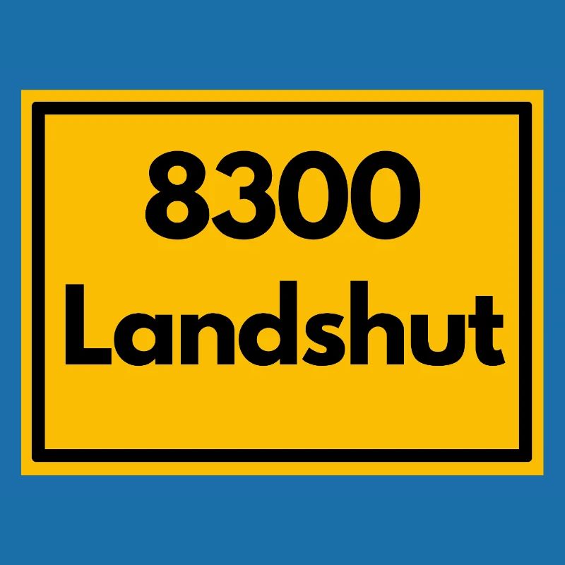 OLD POSTCODE POSTCODE RETRO 8300 LANDSHUT BAVARIA