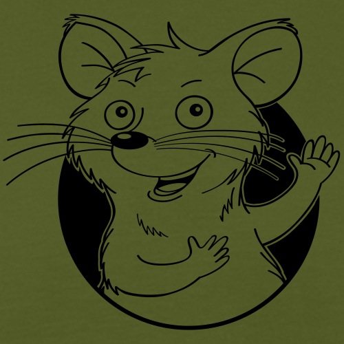 mutige Maus - Männer Bio-T-Shirt