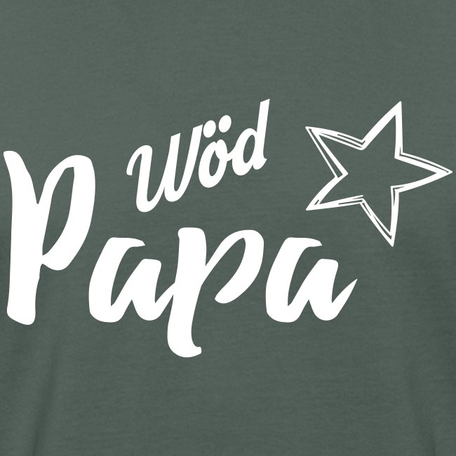 Wöd Papa - Männer Bio-T-Shirt