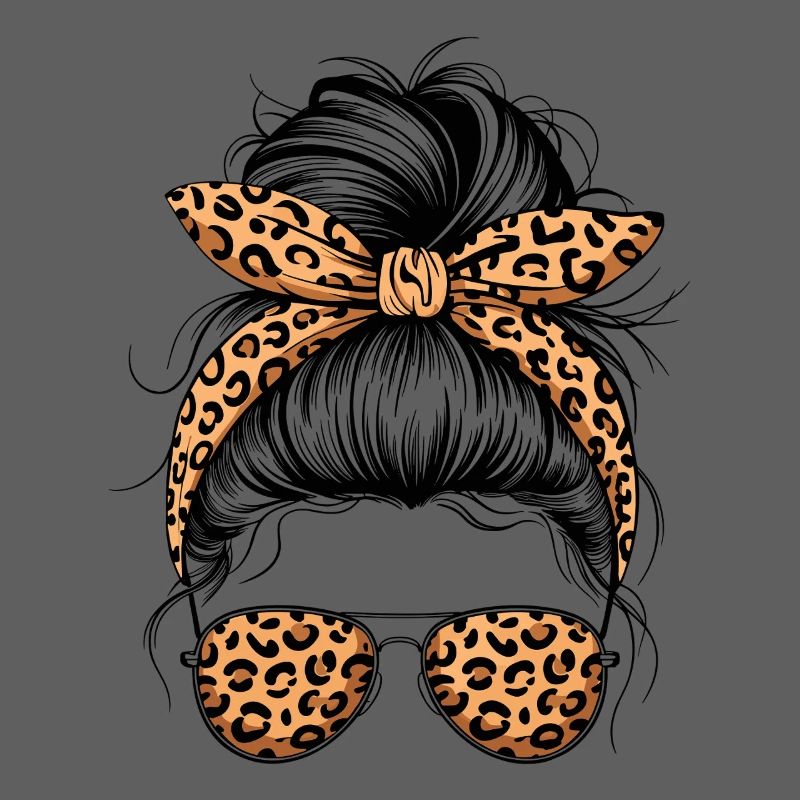 Cool Mom Life Messy Bun Mama Muttertag
