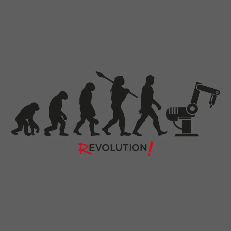 Evolution Revolution Android Roboter