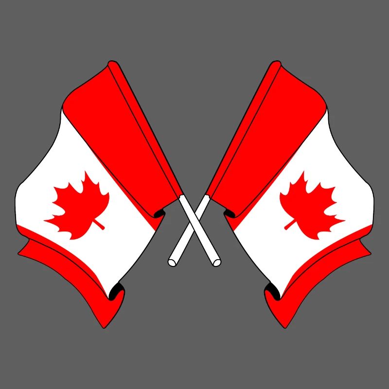 Drapeaux du Canada croisés