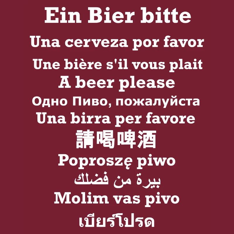 Order beer internationally
