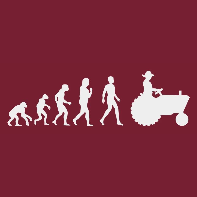 Evolution funny: From monkey to tractor driver