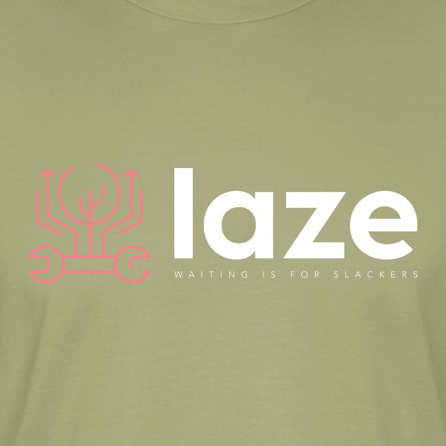 laze colored logo + inscription