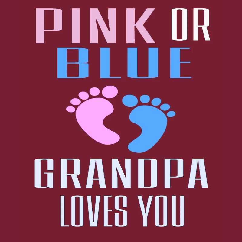 Rosa oder blauer Opa liebt Sie Geschenk-Outfit, Gende