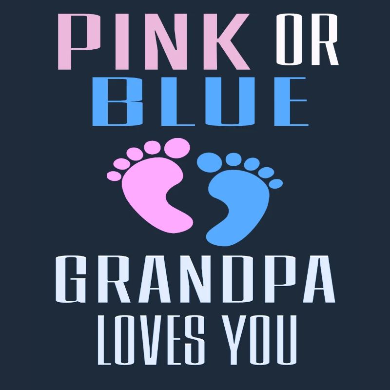 Rosa oder blauer Opa liebt Sie Geschenk-Outfit, Gende