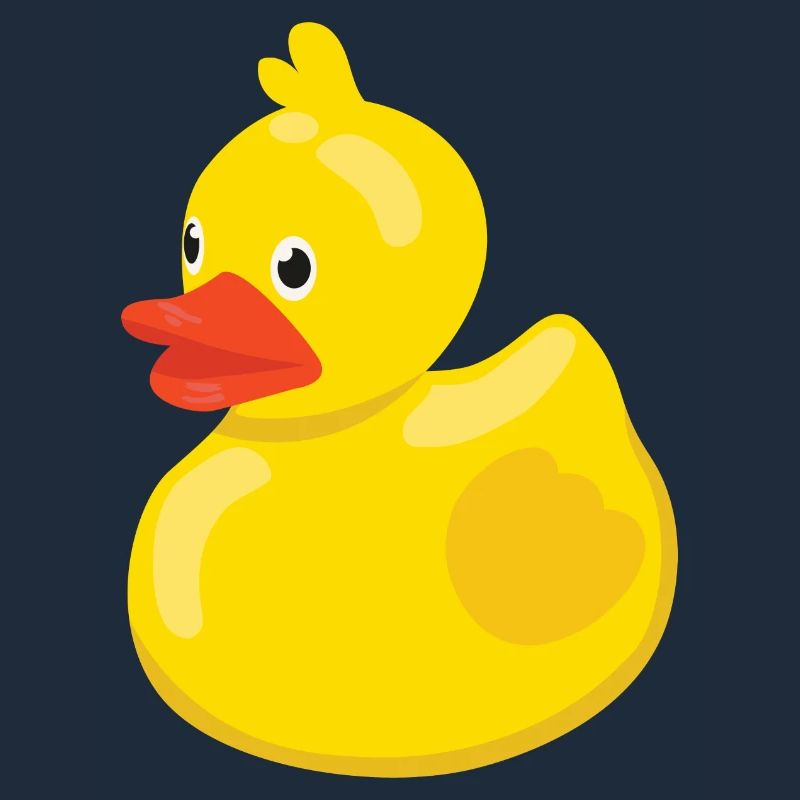Rubber duck bathing duck