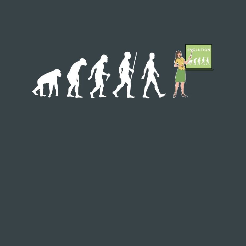 Lehrerin Evolution Lehramt Schule Lehrer Geschenk