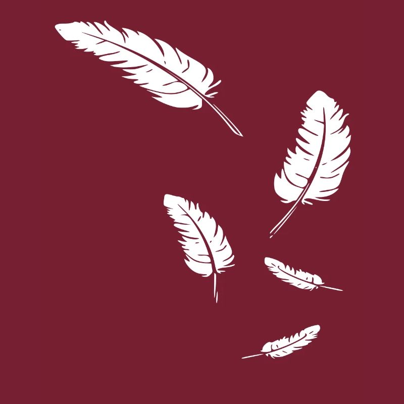 Feathers icon / white