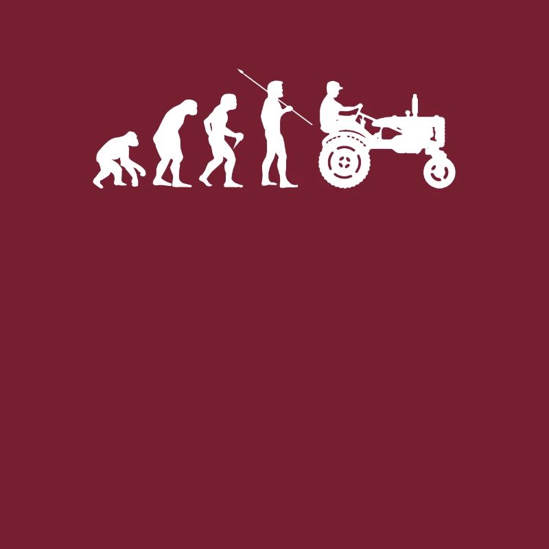 Farmer Tractor Tractor Tractor Evolution Retro