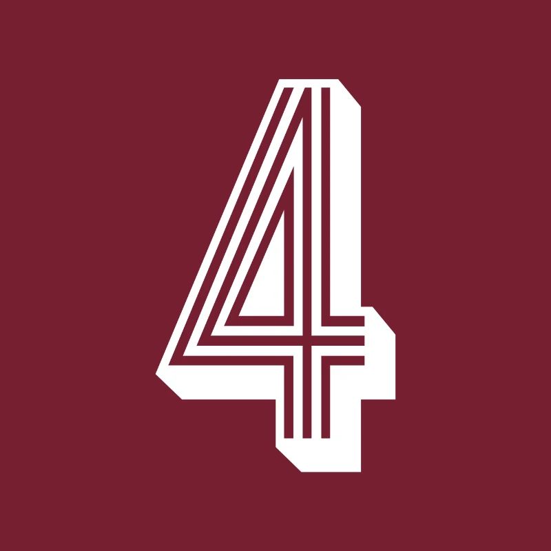 4 ans numéro maillot 4