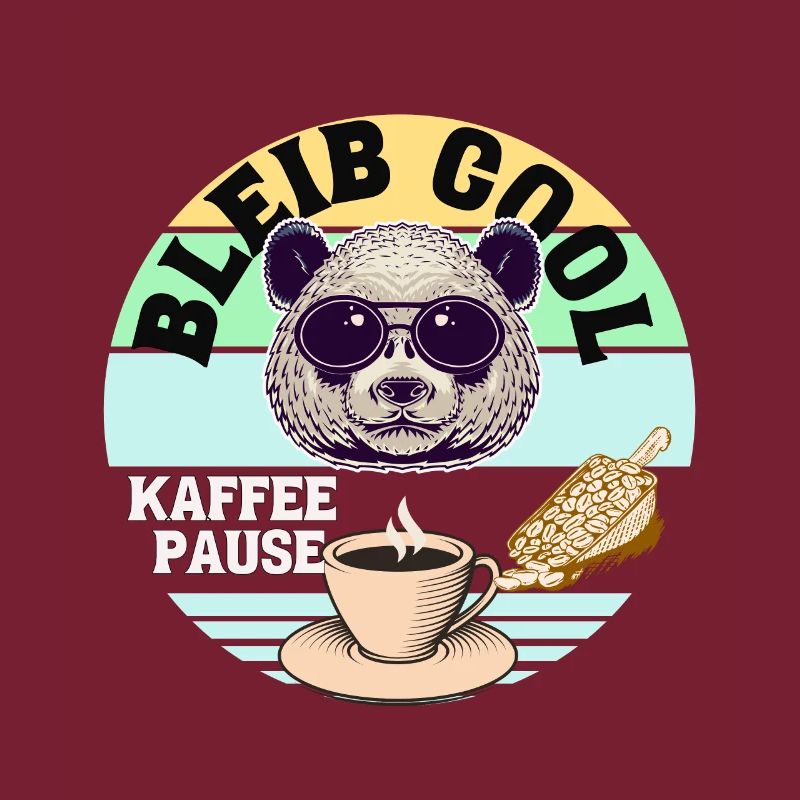 Kaffee Panda Coffee Break Time Kaffee Pause