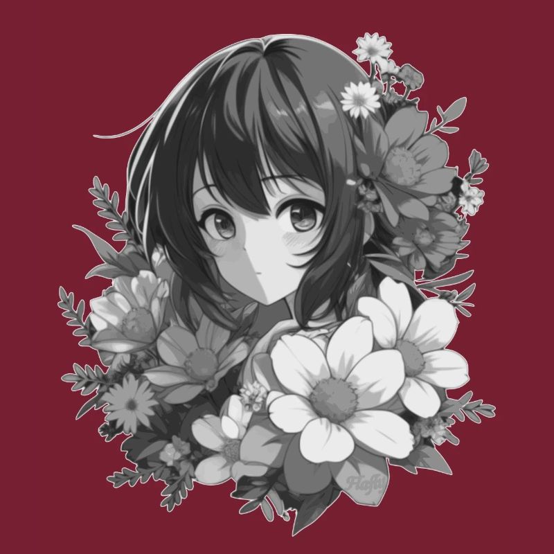 Mädchen mit Blumen 🌸 - 2