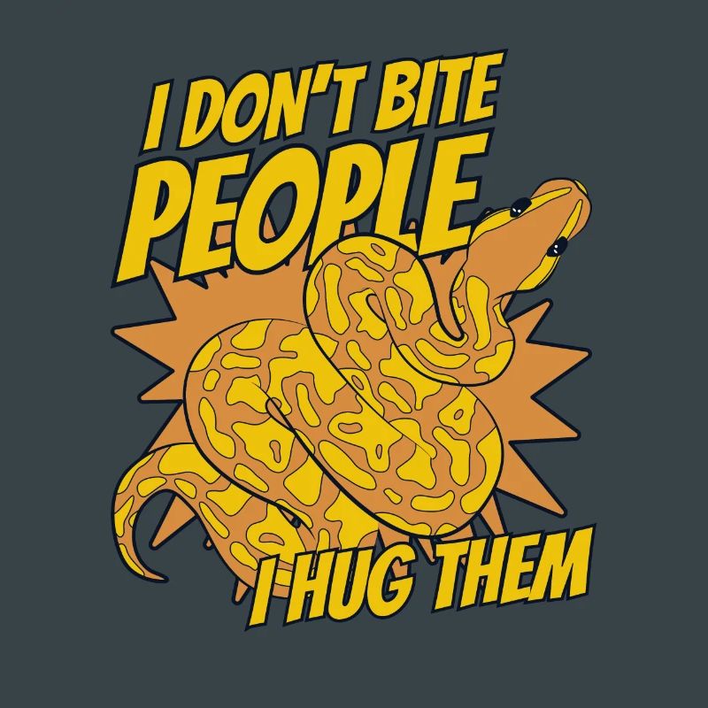 I Don't Bite People I Hug Them Python Banana Ball