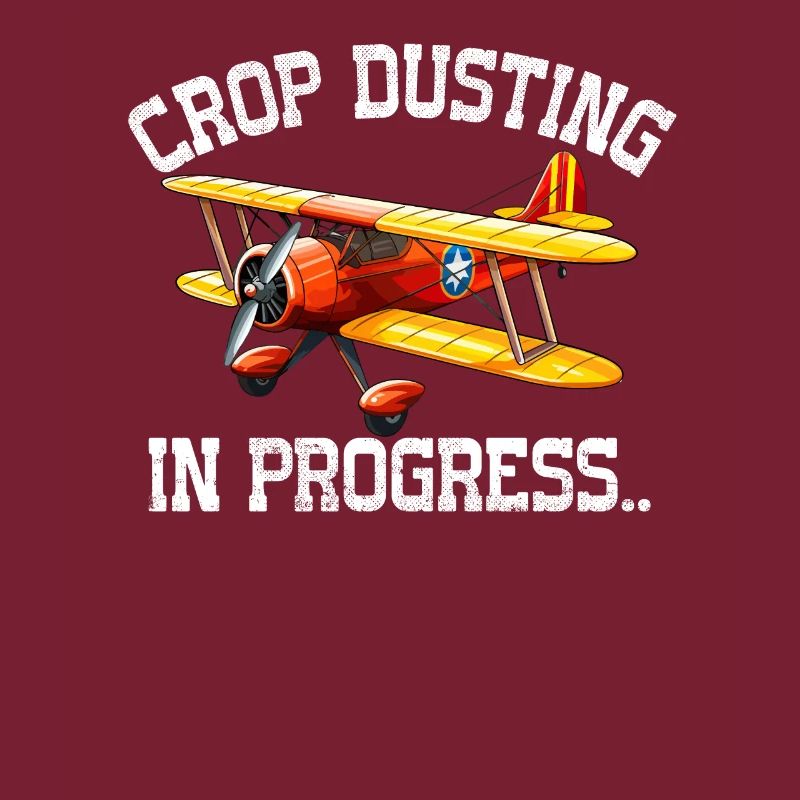 crop duster in progress
