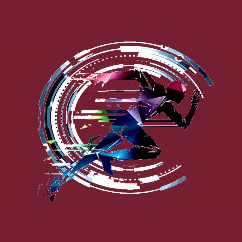 Sprinter Läufer Retro