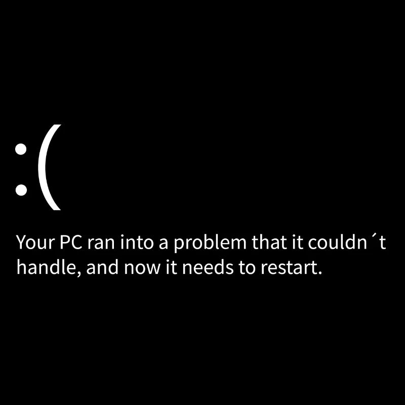 Windows Blue Screen Fejl Tekstfejl Computer Science