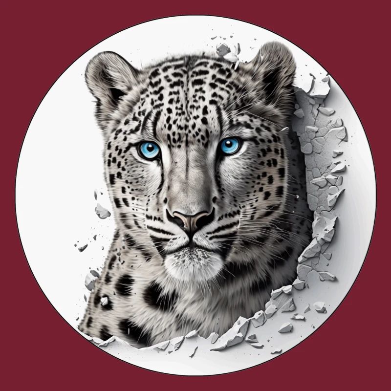 An endangered snow leopard