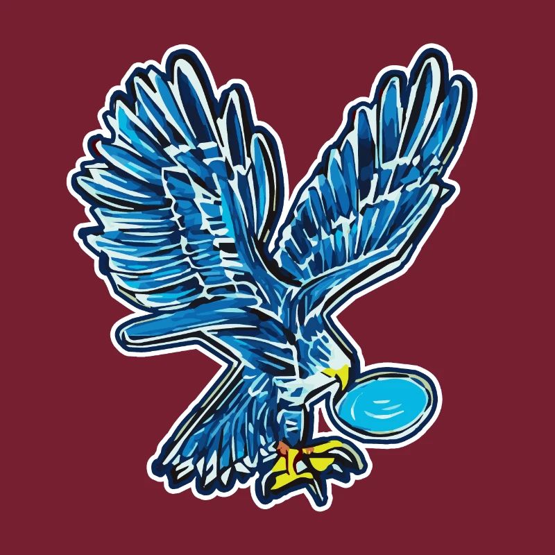 Iconic eagle in comic style - AI Art