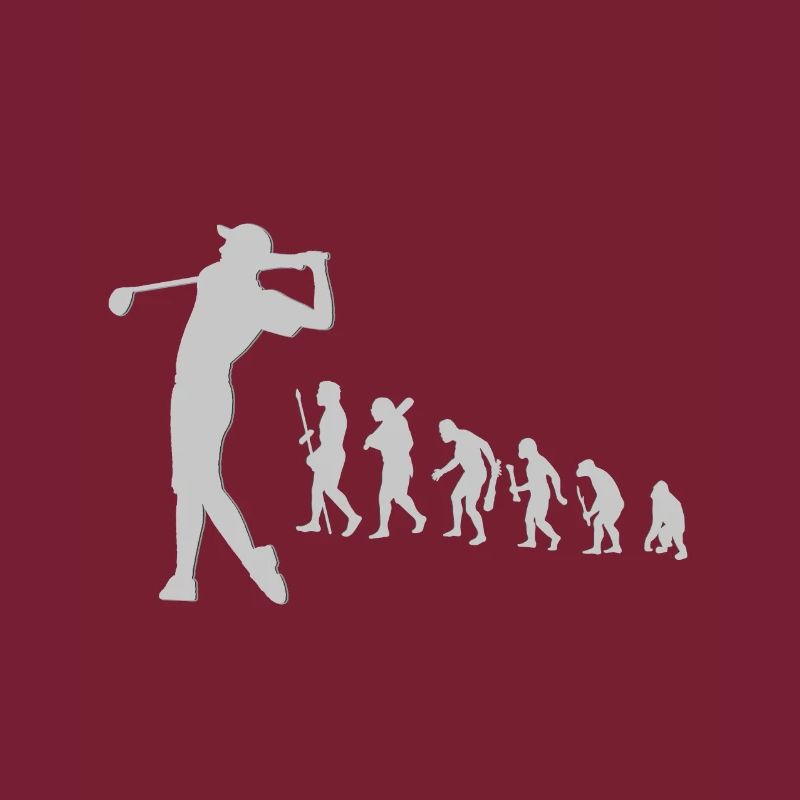 Evolution Golfeur Evolution Evolution Age de Pierre