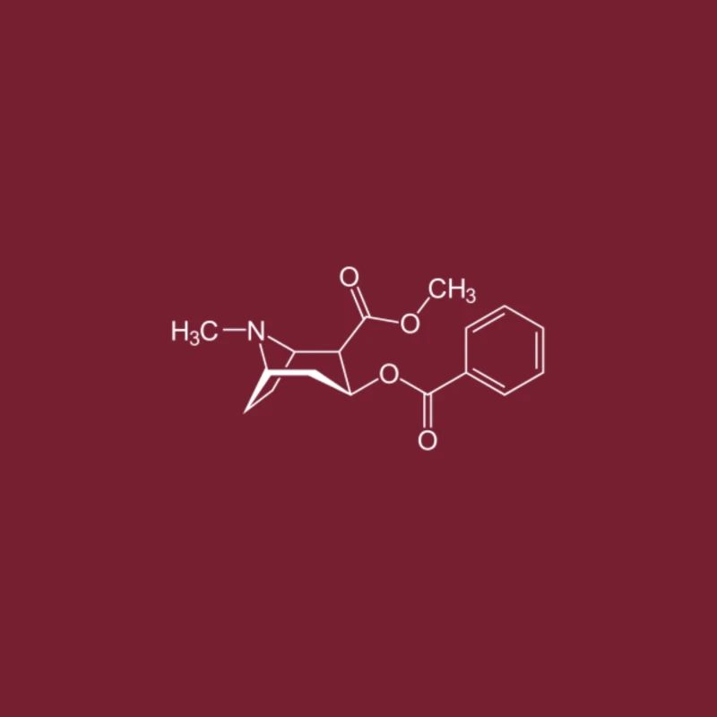 Cocaine Structure Formula Gift Chemistry Students