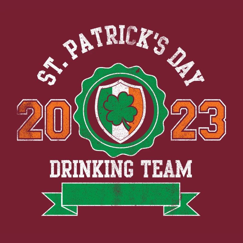 Équipe de consommation de boisson de la Saint-Patrick 2023