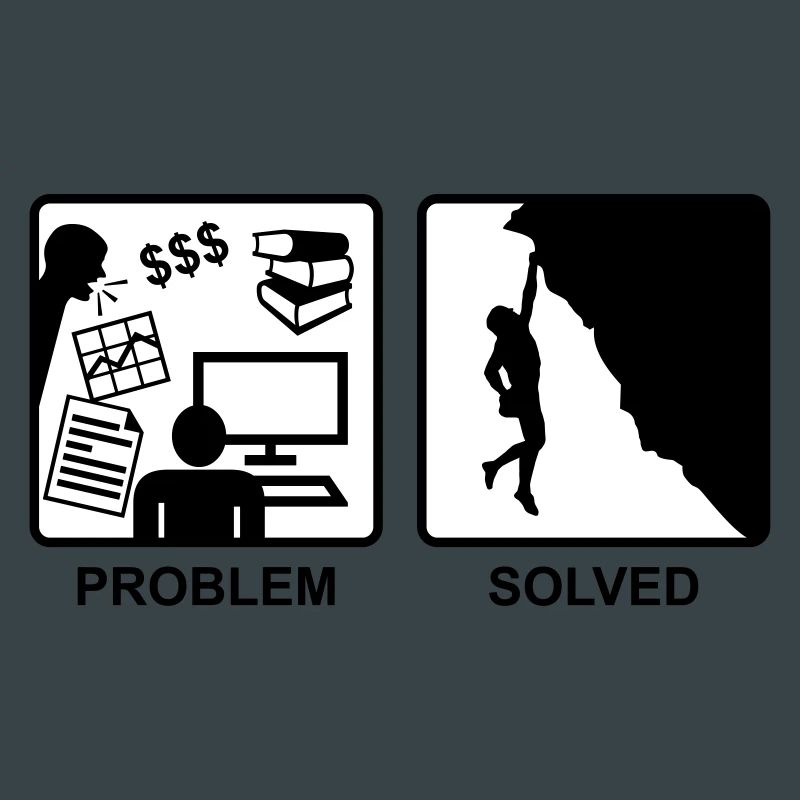 Climbing solves problems