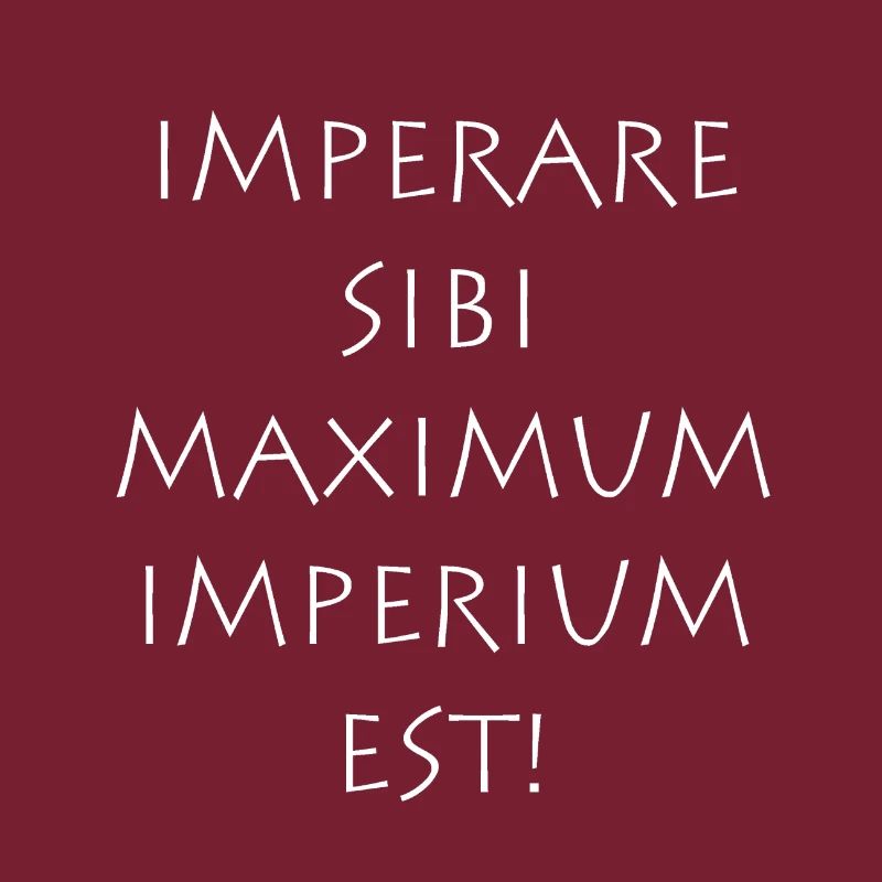 Imperare sibi maximum imperium est
