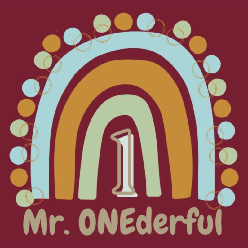 Mr. ONEderful 1.Geburtstag Regenbogen