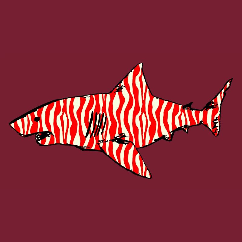 Shark n°1 - zebra pattern variation