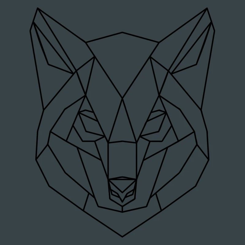 Wolf Low Polygon Wolf Low Poly Wolf Kopf 3D Netz