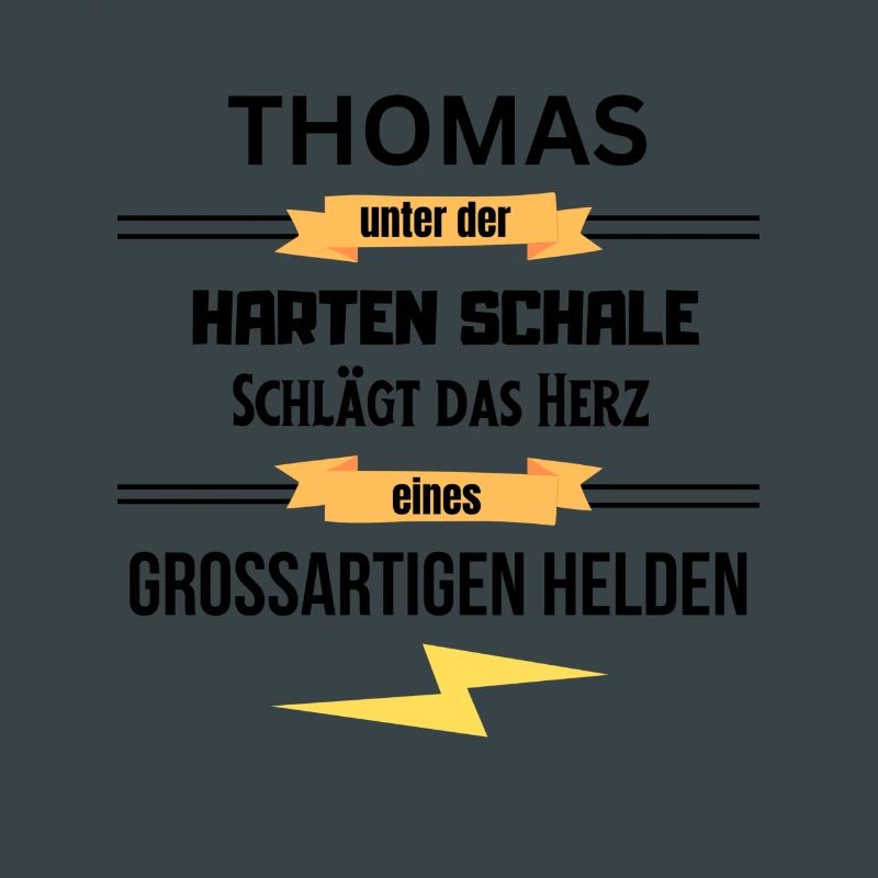 Thomas unter harte Schale eines Großartigen Helden