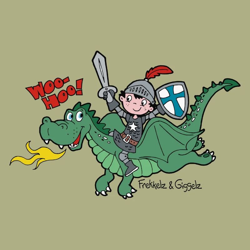 Kleiner Ritter und sein Freund, der Drache