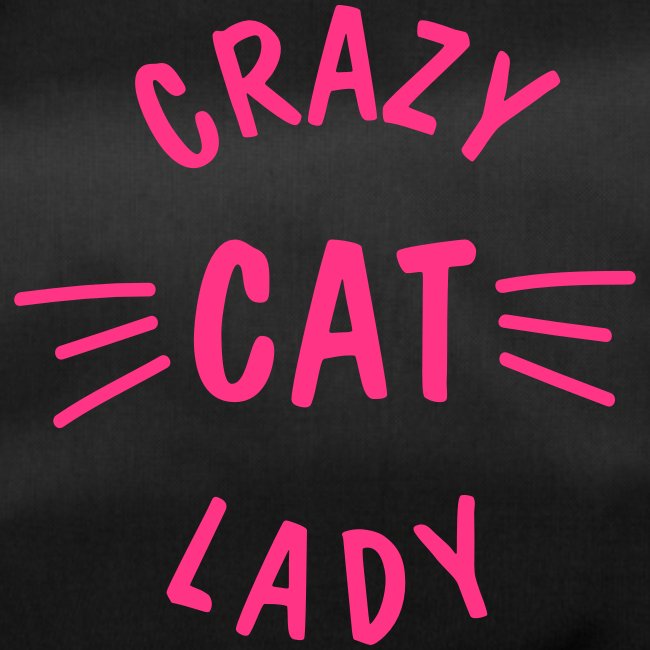 Vorschau: Crazy Cat Lady meow - Sporttasche