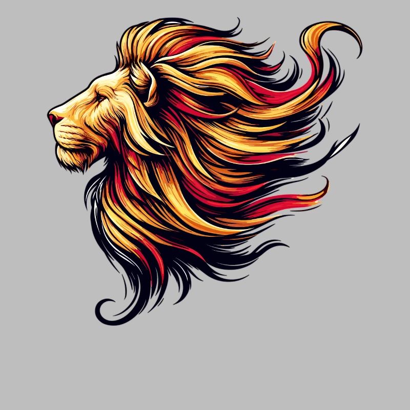 Leo with a dramatic mane