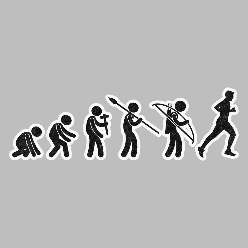 Evolution Running Black Grunge