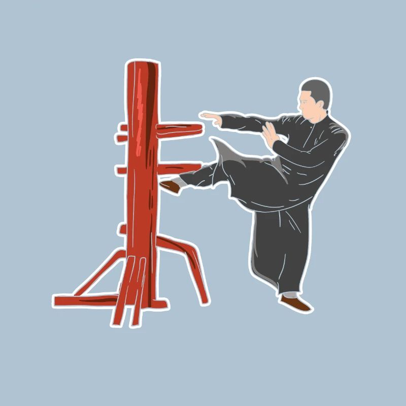 Pose de combat de Wing Chun